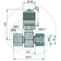 Hydrotechnik Złącze kontrolne M-TV-L 18L (M26x1,5) 85000047 - 85000047 - Sklep rolniczy PoltechParts