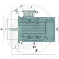 GRANIT Silnik elektryczny 80-4-B3/5-2/4-0,75 IE 85004052 - 85004052 - Sklep rolniczy PoltechParts