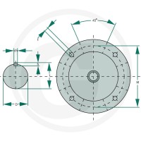 GRANIT Silnik elektryczny 132M-4-B3/5-4/6-7,5 I 85004059 - 85004059 - Sklep rolniczy PoltechParts
