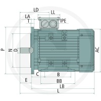 GRANIT Silnik elektryczny 132M-4-B3/5-4/6-7,5 I 85004059 - 85004059 - Sklep rolniczy PoltechParts