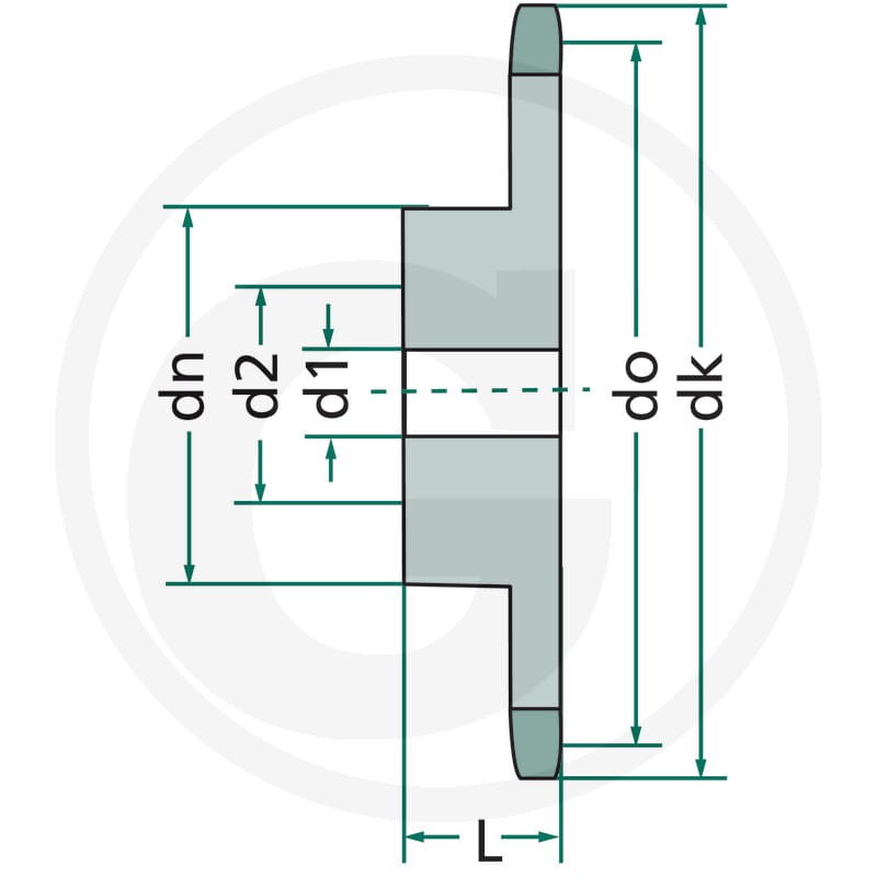 GRANIT Koło łańcuchowe 837021-019-12 | poltechparts.pl