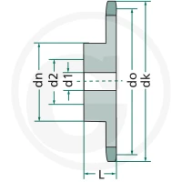 GRANIT Koło łańcuchowe 837021-025-22 | poltechparts.pl