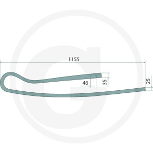 GRANIT Okrągły pręt strząsający 838800011