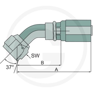 Gates PNE 12 DKJ 7/8" 45° 81501324