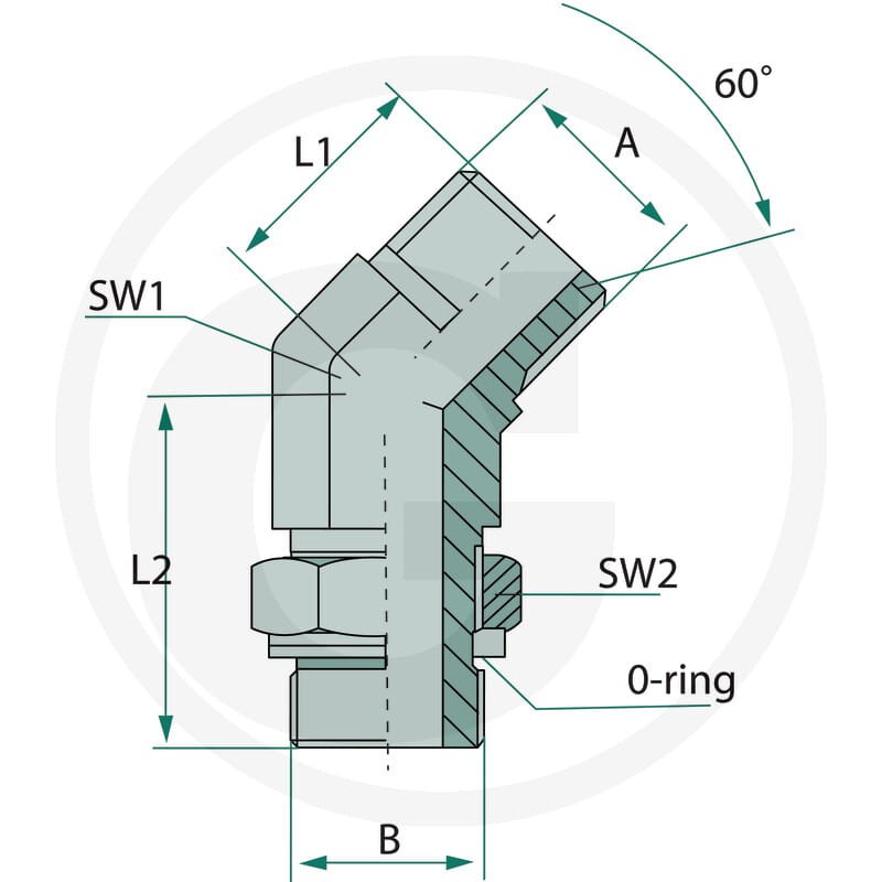 GRANIT WAE 3/8 M-BSP x 3/8 M-BSP-ORK 45° 81526478 - 81526478 - Sklep rolniczy PoltechParts