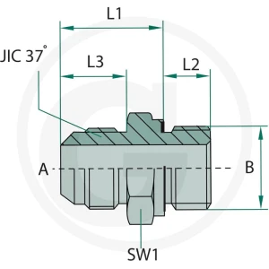 GRANIT GA 7/16 M-JIC x M12 M-MET-WD 81526104