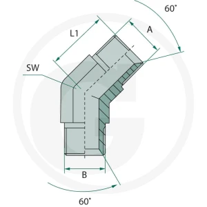 GRANIT WA 3/8 M-BSP x 3/8 M-BSP 45° 81526357