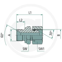 GRANIT GA M14 M-MET x 1/2 FS-BSP 81526685 - 81526685 - Sklep rolniczy PoltechParts