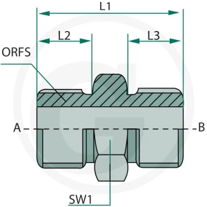 GRANIT GA 9/16 M-ORFS x 9/16 M-ORFS 81526001