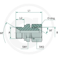 GRANIT GA 3/4 M-BSP x 1/2 FS-BSP 81526432 - 81526432 - Sklep rolniczy PoltechParts