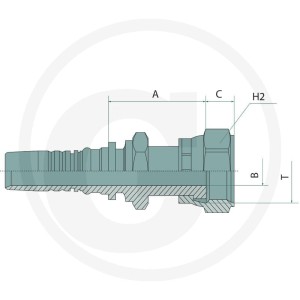 Manuli PN 25 DKORF 1.7/16" IL 815M42411-16-16