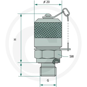 Hydrotechnik Złącze kontrolne ME - M14 x 1,5 85000029