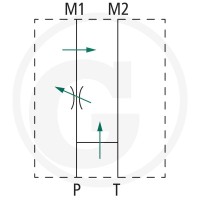 Oleodinamica Marchesini 3-drogowy regulator przepływu DWST-T-08-BG/BR 85030040 - 85030040 - Sklep rolniczy PoltechParts