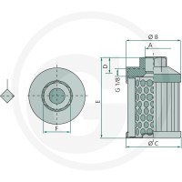 IKRON Filtr ssący 20.077 MS090 85001060 - 85001060 - Sklep rolniczy PoltechParts