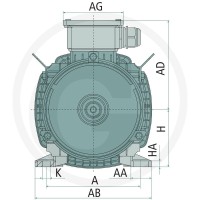 GRANIT Silnik elektryczny 80-4-B3-2/4-0,55 IE2 kW N=1400/min. 85004174 - 85004174 - Sklep rolniczy PoltechParts