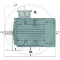 GRANIT Silnik elektryczny 80-4-B3-2/4-0,55 IE2 kW N=1400/min. 85004174 - 85004174 - Sklep rolniczy PoltechParts
