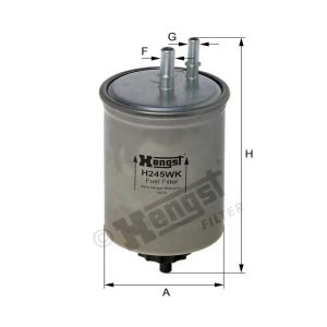 Hengst Filtr paliwa H245WK 866H245WK