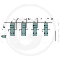 GRANIT Zawór P80 4x DW (A-B zamknięte/ sprężyna powrotna) 87000943 - 87000943 - Sklep rolniczy PoltechParts