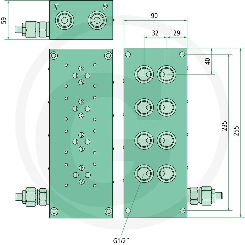 GRANIT Płyta NG6,4-krotna, z DBV 87004002 - 87004002 - Sklep rolniczy PoltechParts