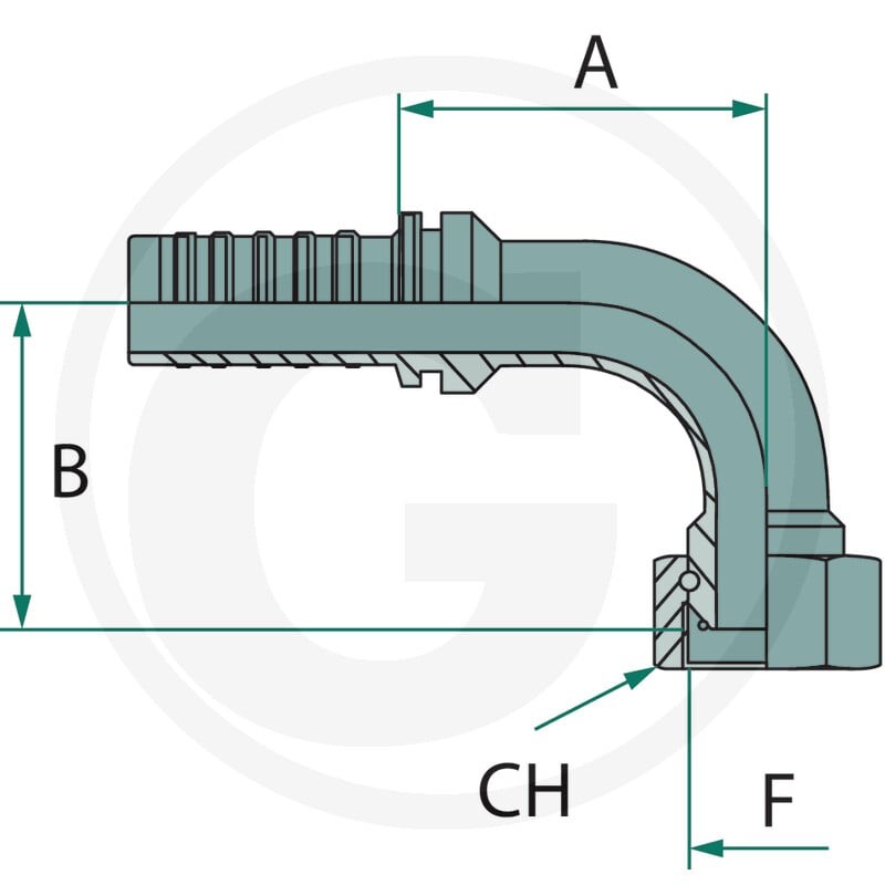 GRANIT PN 20 DKR 1" 90° DS 87013047 - 87013047 - Sklep rolniczy PoltechParts