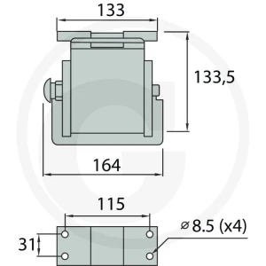 Faster Wtyczka P506 gwint zew. 4x M22x1,5 (15L) 86003053