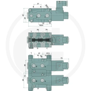 GRANIT Zawór 6/2-drożny SWV-E-12V Zn-Ni (3/8'') 87001000ZN