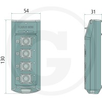 GRANIT TX-mini-nadajnik, 4 przyciski sterujące 87002403 - 87002403 - Sklep rolniczy PoltechParts