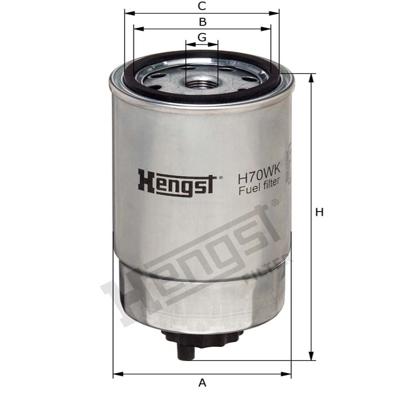 Hengst Filtr paliwa H70WK 866H70WK | poltechparts.pl