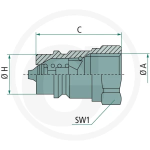 Faster Wtyczka gwint wew. M16 x 1,5 86001375