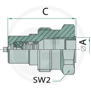 Faster Wtyczka gwint wew. 1/2" GAS 86004374