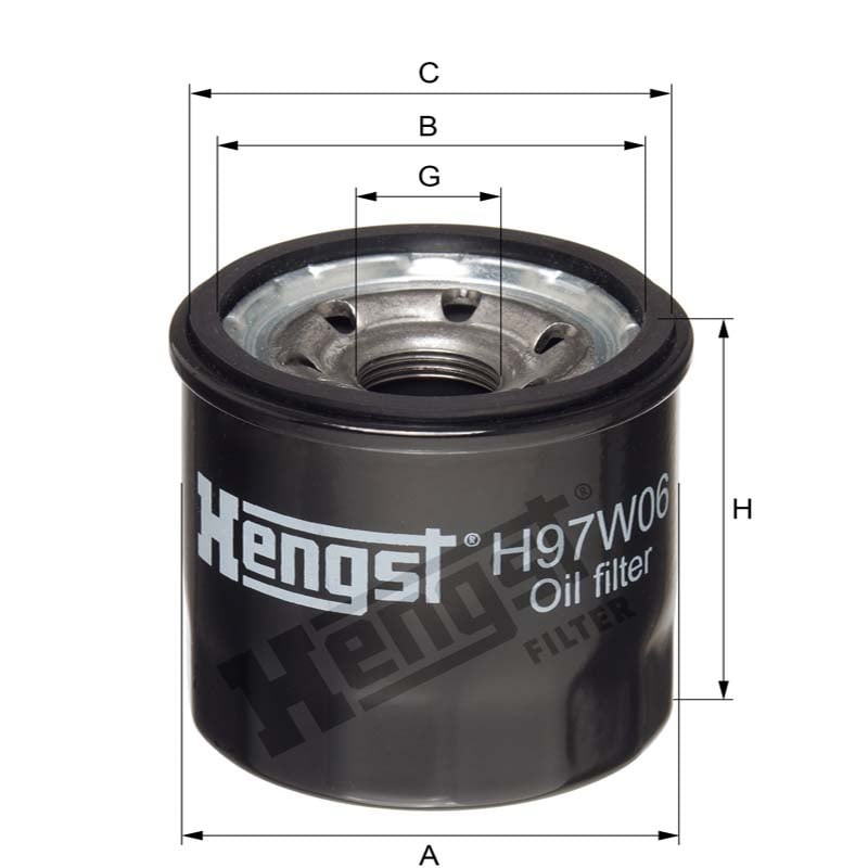 Hengst Filtr oleju 866H97W06 - 866H97W06 - Sklep rolniczy PoltechParts