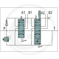 GRANIT Zawór P80 2x DW (z kielichami przyłączen 87000945 - 87000945 - Sklep rolniczy PoltechParts