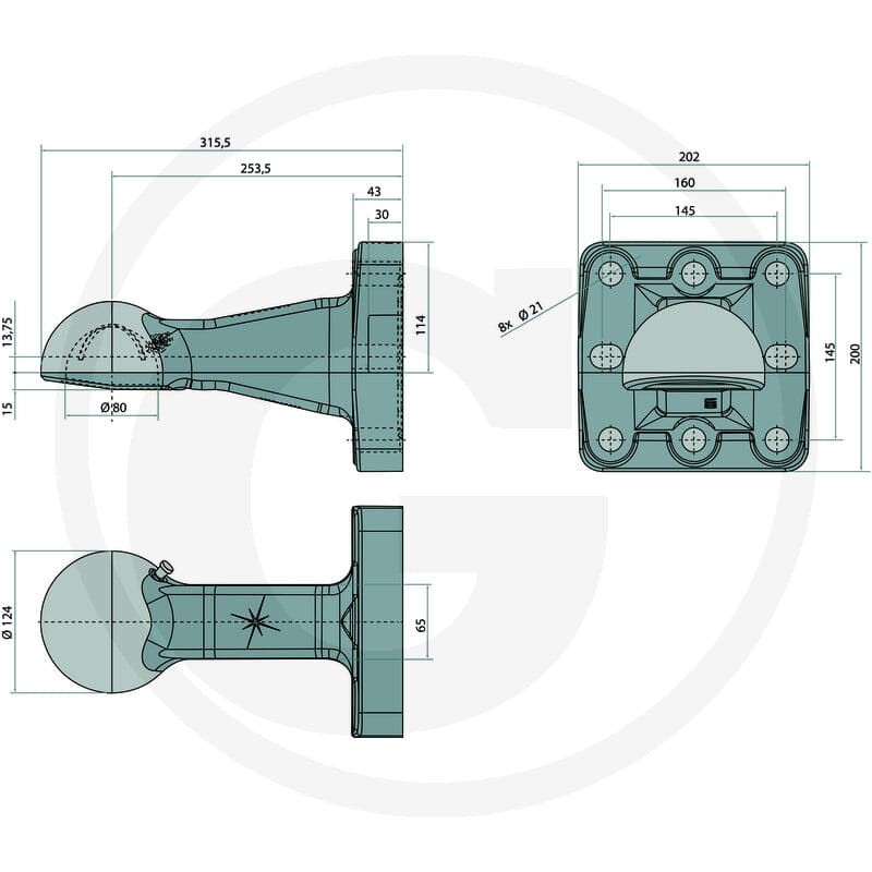 Scharmüller Zaczep kulowy 777006509700A02 | poltechparts.pl