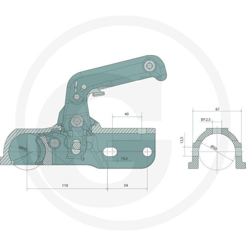 Winterhoff Głowica łącząca WW 30 K+Z 14200406 - 14200406 - Sklep rolniczy PoltechParts