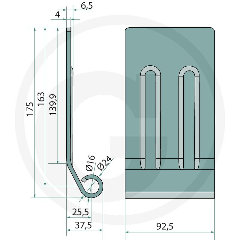 GRANIT Klapa ochronna 1800220007 - 1800220007 - Sklep rolniczy PoltechParts