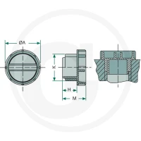 GRANIT Zatyczka gwintowana GPN 700 81501546 - 81501546 - Sklep rolniczy PoltechParts