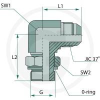 GRANIT WAE 7/16 M-JIC x 1/2 M-BSP 81528223 - 81528223 - Sklep rolniczy PoltechParts