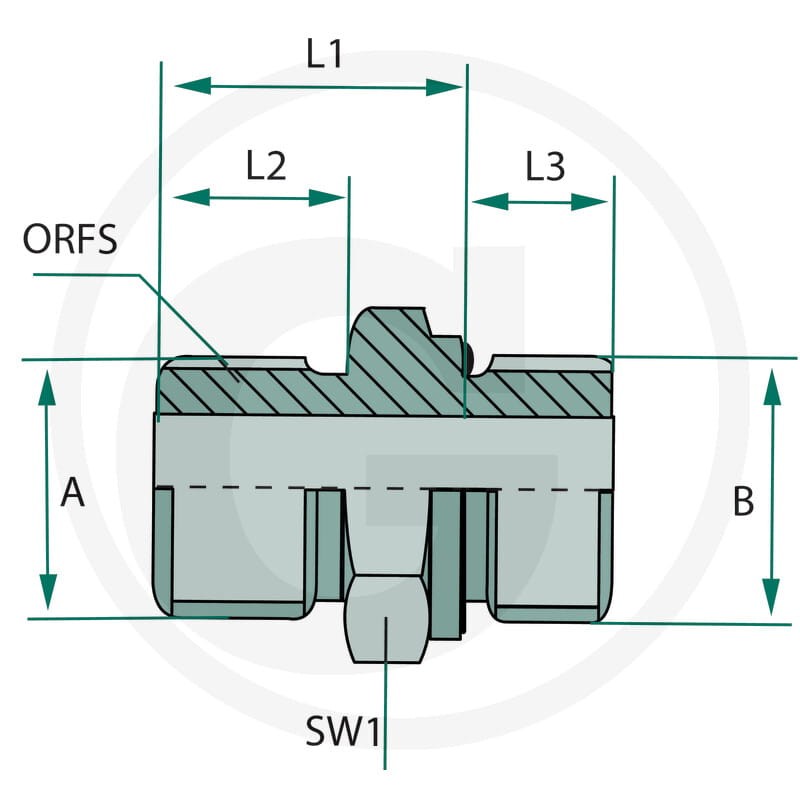 GRANIT GA 9/16 M-ORFS x 1/8 M-BSP-WD 81528413 - 81528413 - Sklep rolniczy PoltechParts