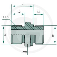 GRANIT GA 9/16 M-ORFS x 1/8 M-BSP-WD 81528413 - 81528413 - Sklep rolniczy PoltechParts