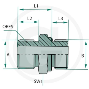 GRANIT GA 9/16 M-ORFS x 1/8 M-BSP-WD 81528413