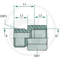 GRANIT GA 13/16 M-ORFS x 3/8 F-BSP 81528554 - 81528554 - Sklep rolniczy PoltechParts