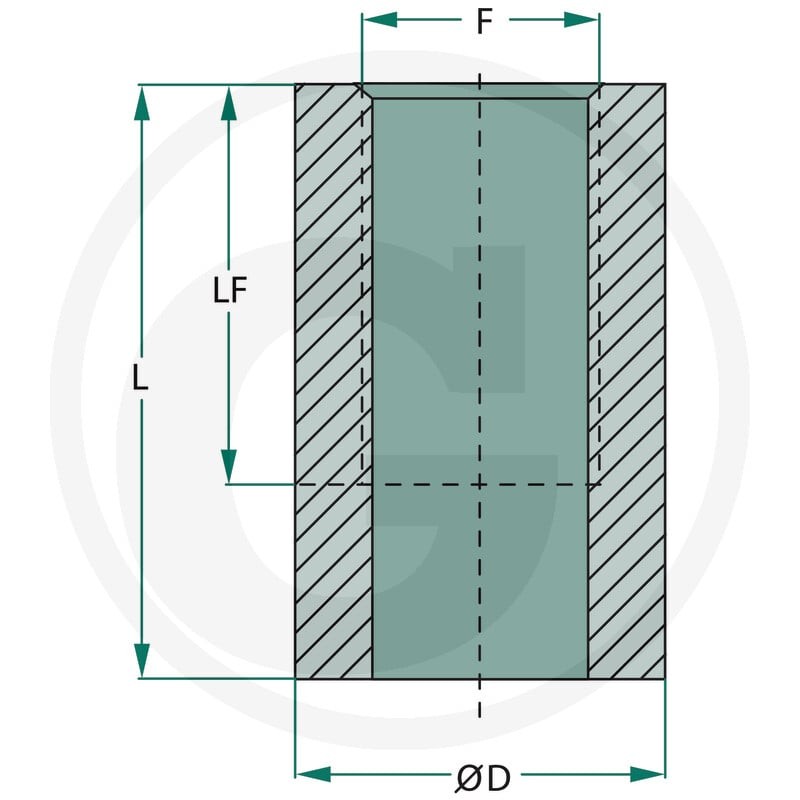 GRANIT Złączka do przyspawania 3/8 - L42mm 82002103 - 82002103 - Sklep rolniczy PoltechParts