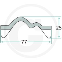 GRANIT Listwa przenośnika podłogowego 7554-150148 - 7554-150148 - Sklep rolniczy PoltechParts