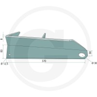 GRANIT Lewa łopatka rozrzutnika 755755193 - 755755193 - Sklep rolniczy PoltechParts