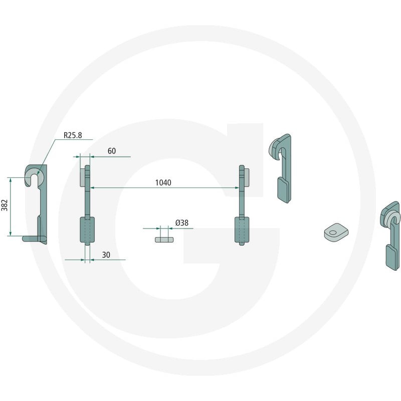 GRANIT Zestaw elementów wypalanych 778755269 - 778755269 - Sklep rolniczy PoltechParts