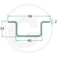 GRANIT Prowadnica łańcuchowa 4700mm 7554-150325 - 7554-150325 - Sklep rolniczy PoltechParts