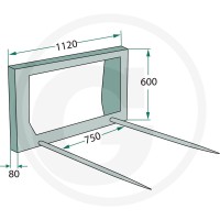 GRANIT Widły do bel 77875530 - 77875530 - Sklep rolniczy PoltechParts