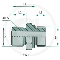 GRANIT GA 13/16-12 M-ORFS x 3/4 M-BSP-WD 81528416 - 81528416 - Sklep rolniczy PoltechParts