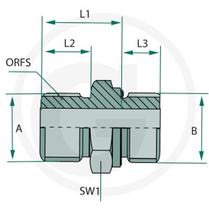 GRANIT GA 13/16-12 M-ORFS x 3/4 M-BSP-WD 81528416