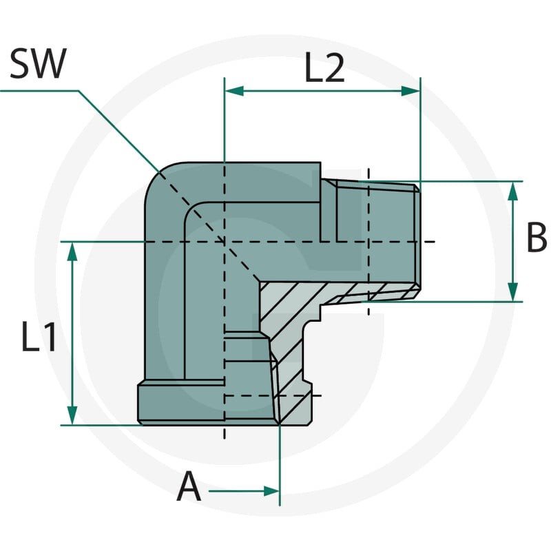 GRANIT WA 3/4 M BSPK x 3/4 F-BSP 81550084 - 81550084 - Sklep rolniczy PoltechParts